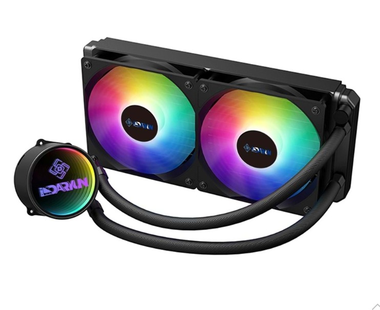 Daryun Cix 240MM Argb Sıvı Soğutma 2X12CM Fan Amd*intel Uyumlu Yüksek Performanslı Işlemci Soğutucu