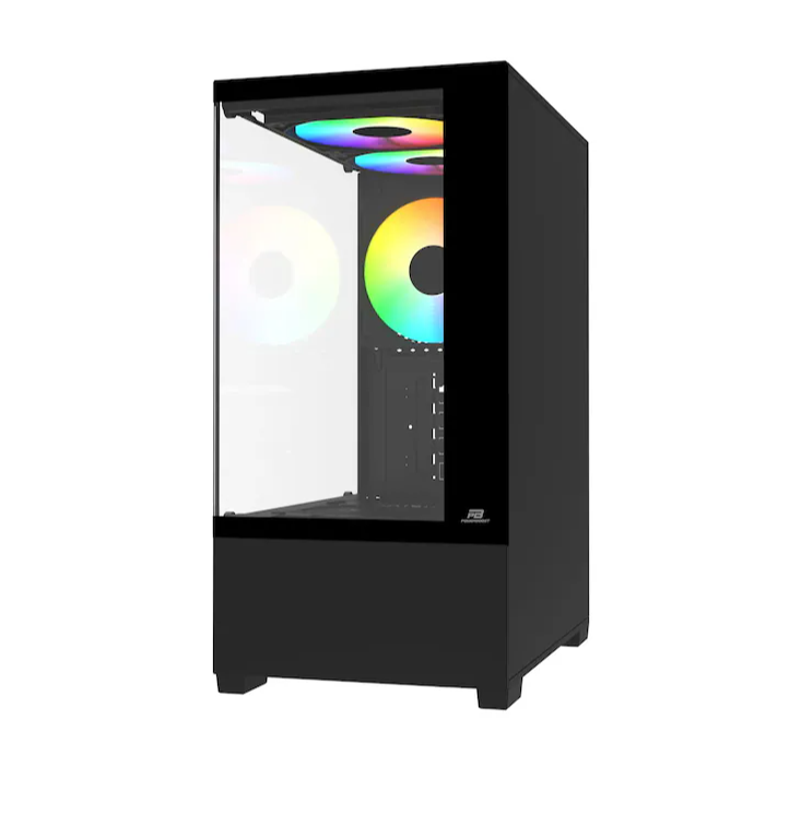 Power Boost Power Boost PB-M5001B Rainbow Fanlı  Siyah Micro ATX Oyuncu Kasası